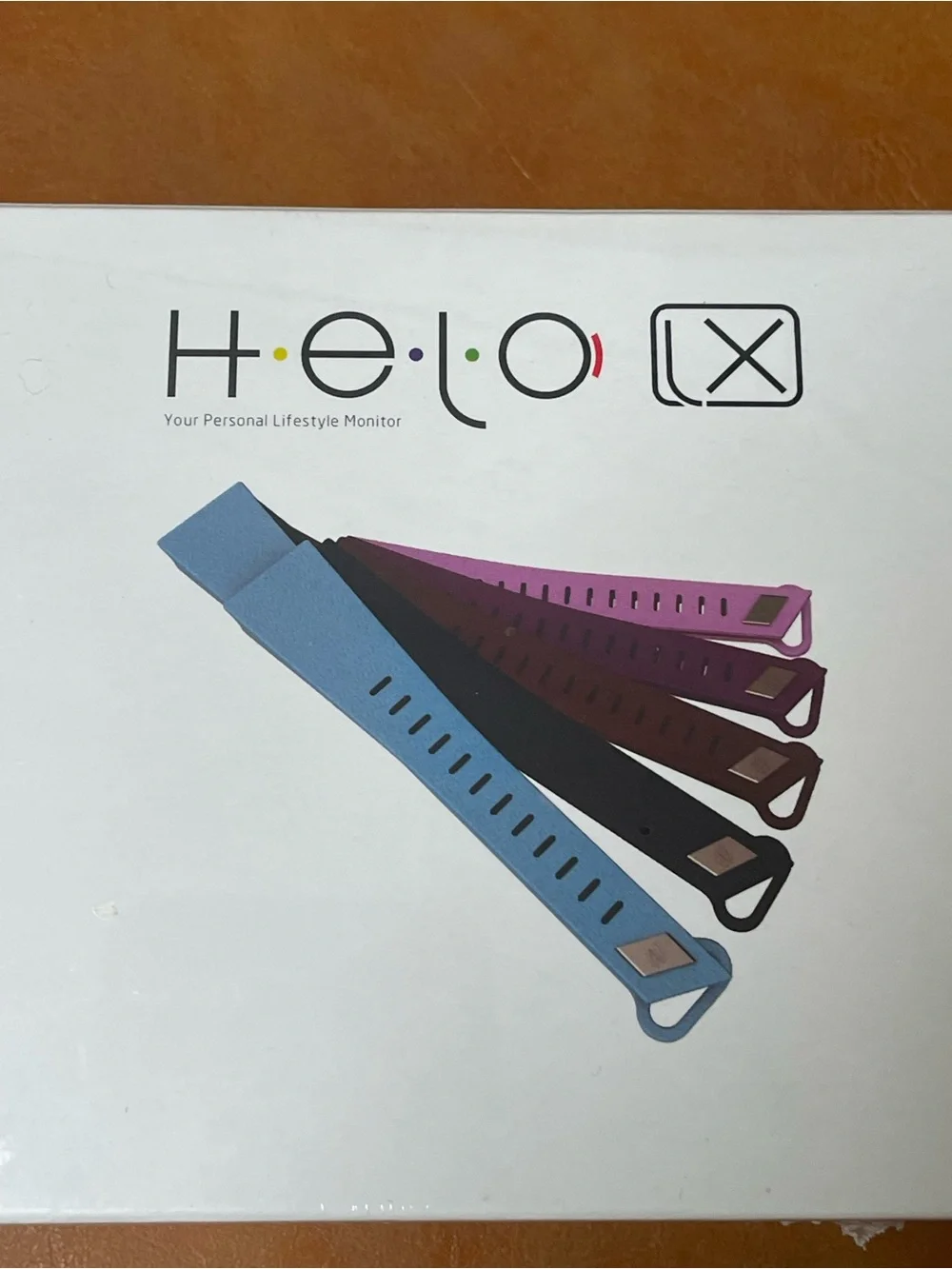 NWT Helo LX Personal Wellness Monitor Bands - Blue & Purple Set